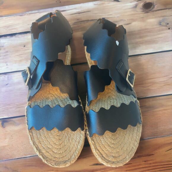 Chloe Scallop Sandals, espadrilles - Picture 1 of 16